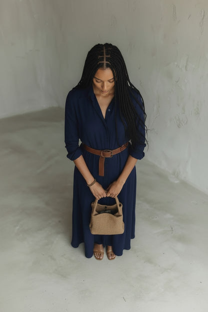 Robe Chemise à Ceinture