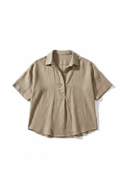 Blouse Col chemise Amondar, photo à plat