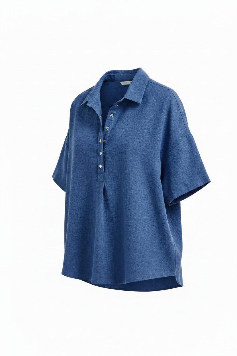 Blouse Col chemise Amondar, photo à plat