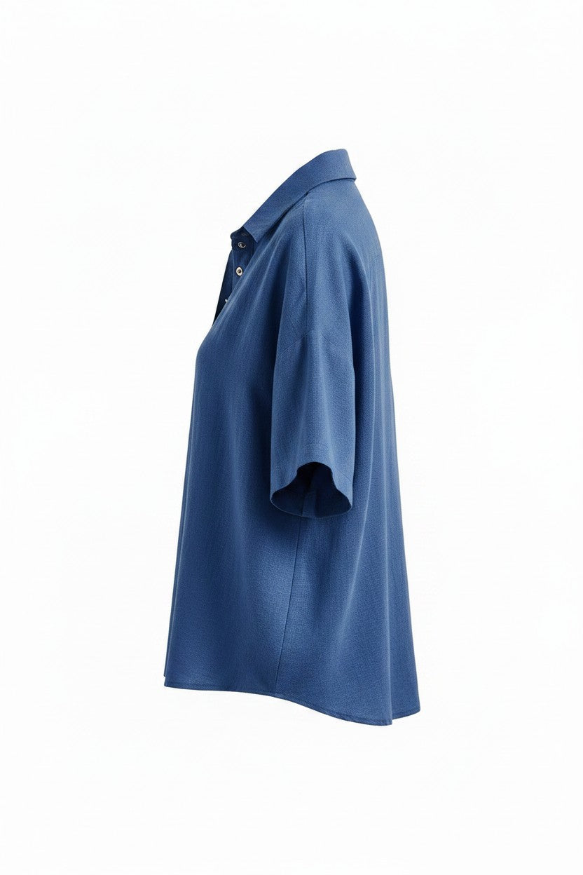 Blouse Col chemise Amondar, photo à plat