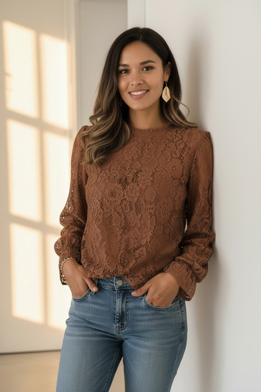 Blouse Dentelle Ajourée