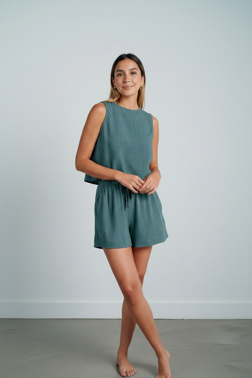 Ensemble Débardeur & Short Cordon