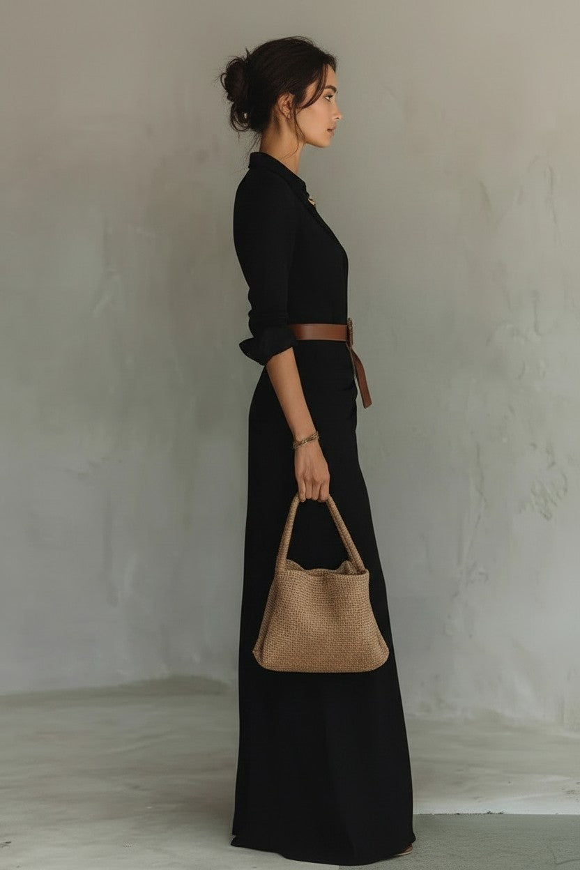 Robe Chemise à Ceinture